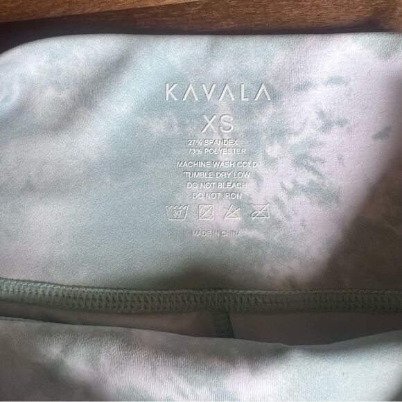 Kavala Seafoam Green-Blue Tie Dye High Waist Leggings - Picture 14 of 14